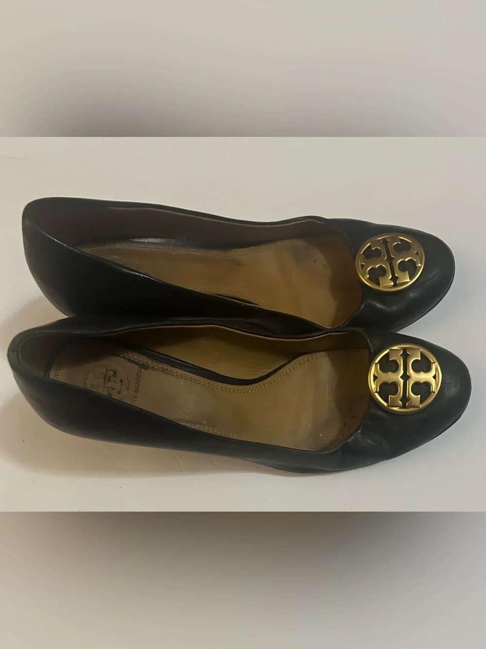Tory Burch Womens Chelsea Black Wedge shoes size 8.5